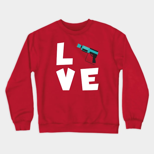 Lasertag love Crewneck Sweatshirt by maxcode